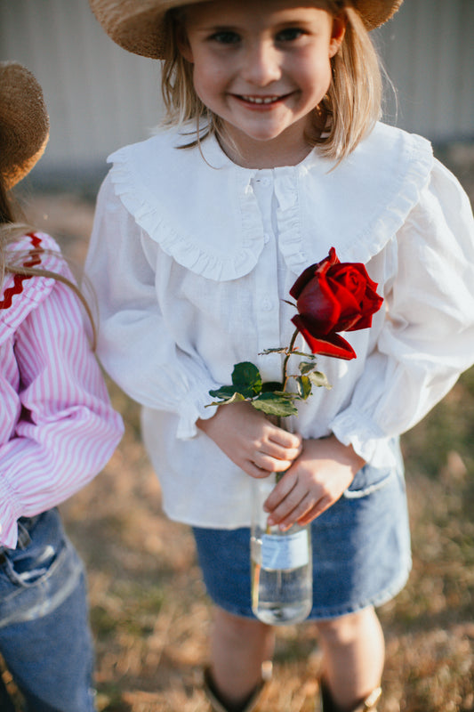 Gigi Blouse {Milk Linen}