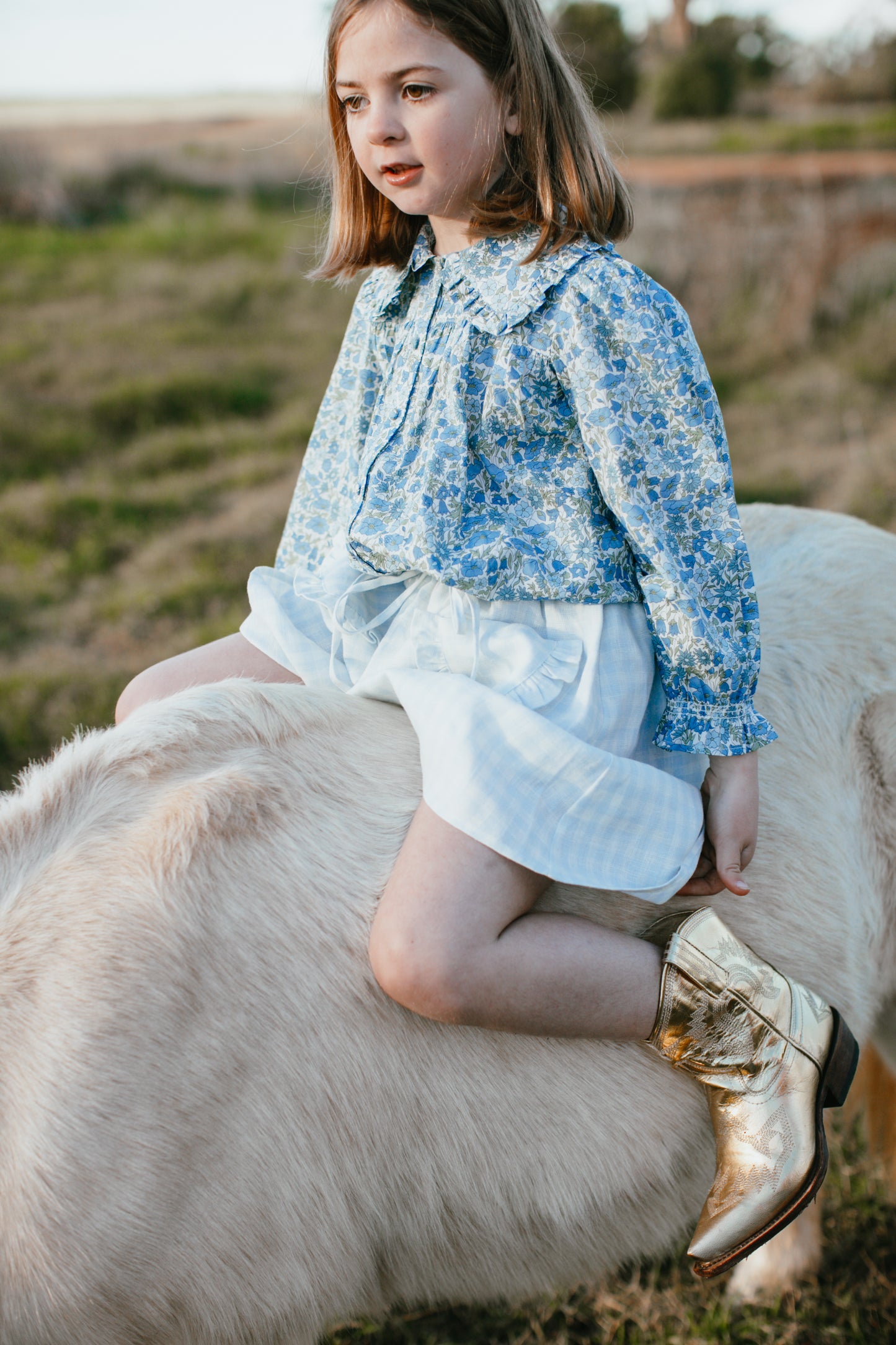 Annabelle Blouse {Blue}