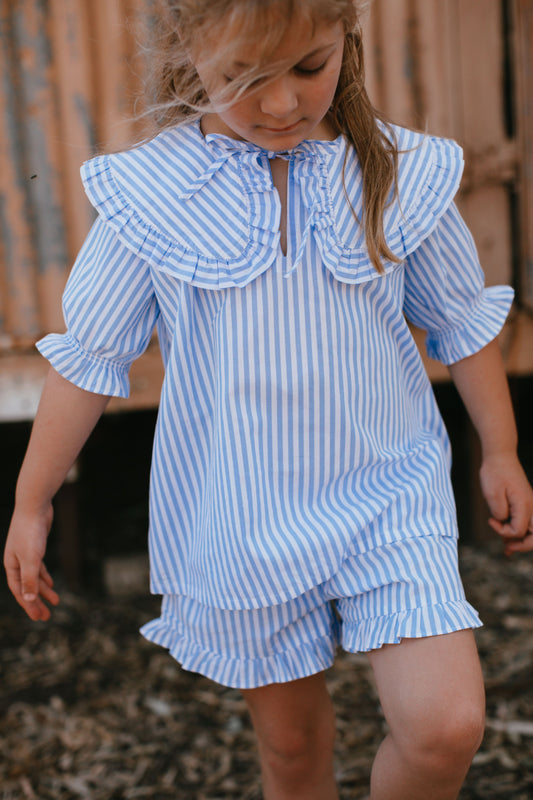 The Cleo Set {Blue Stripe}