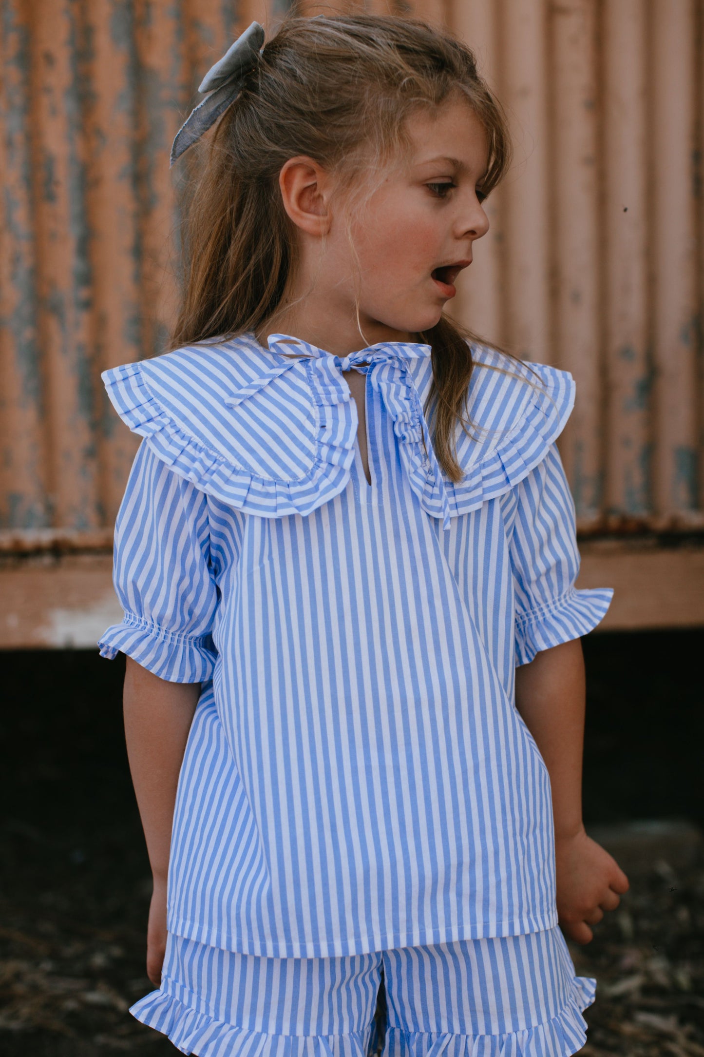 The Cleo Set {Blue Stripe}