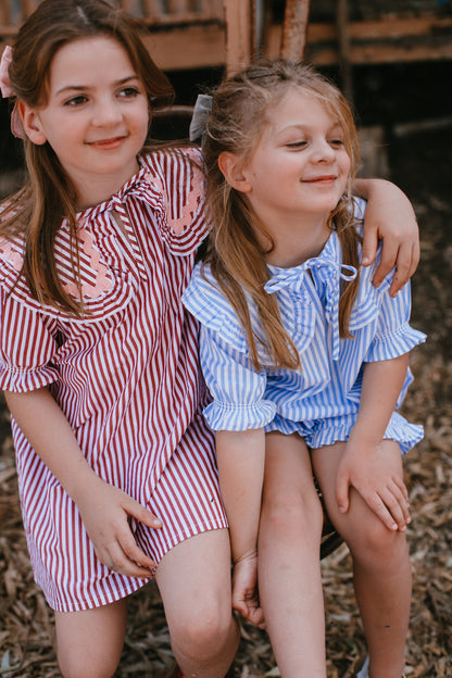 Wonderland Dress {Red Stripe}