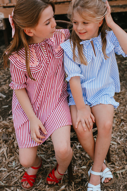 Wonderland Dress {Red Stripe}