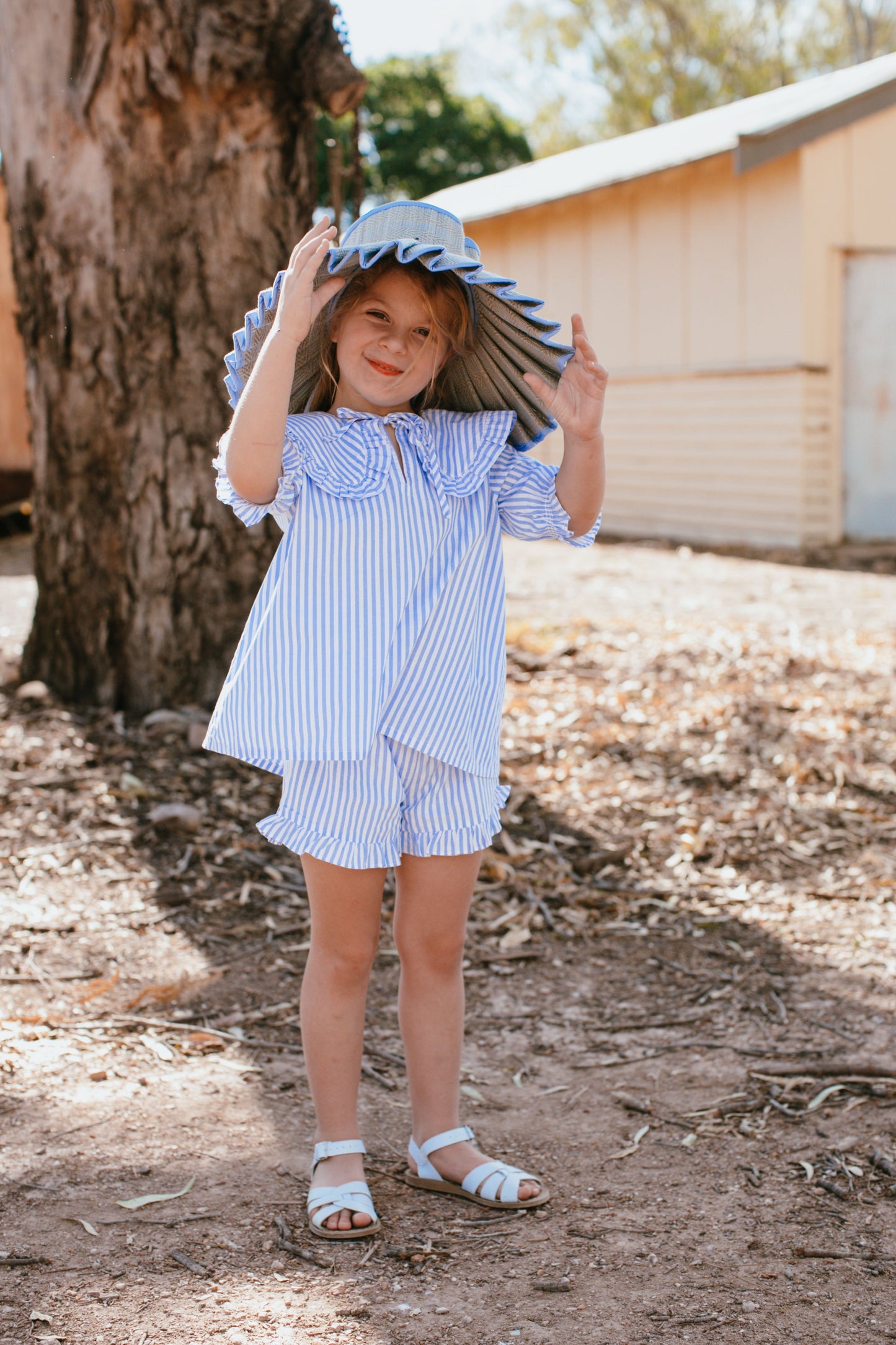 The Cleo Set {Blue Stripe}