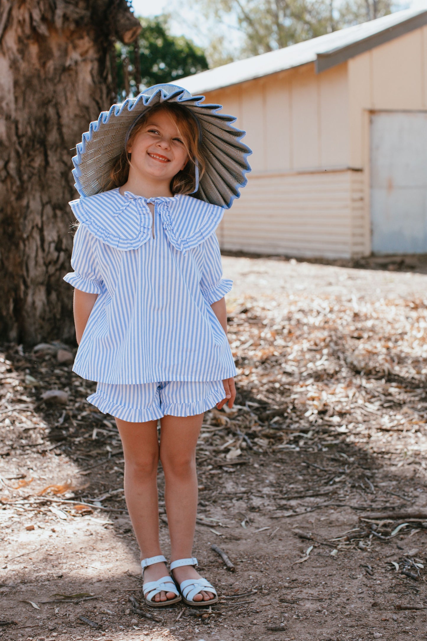 The Cleo Set {Blue Stripe}