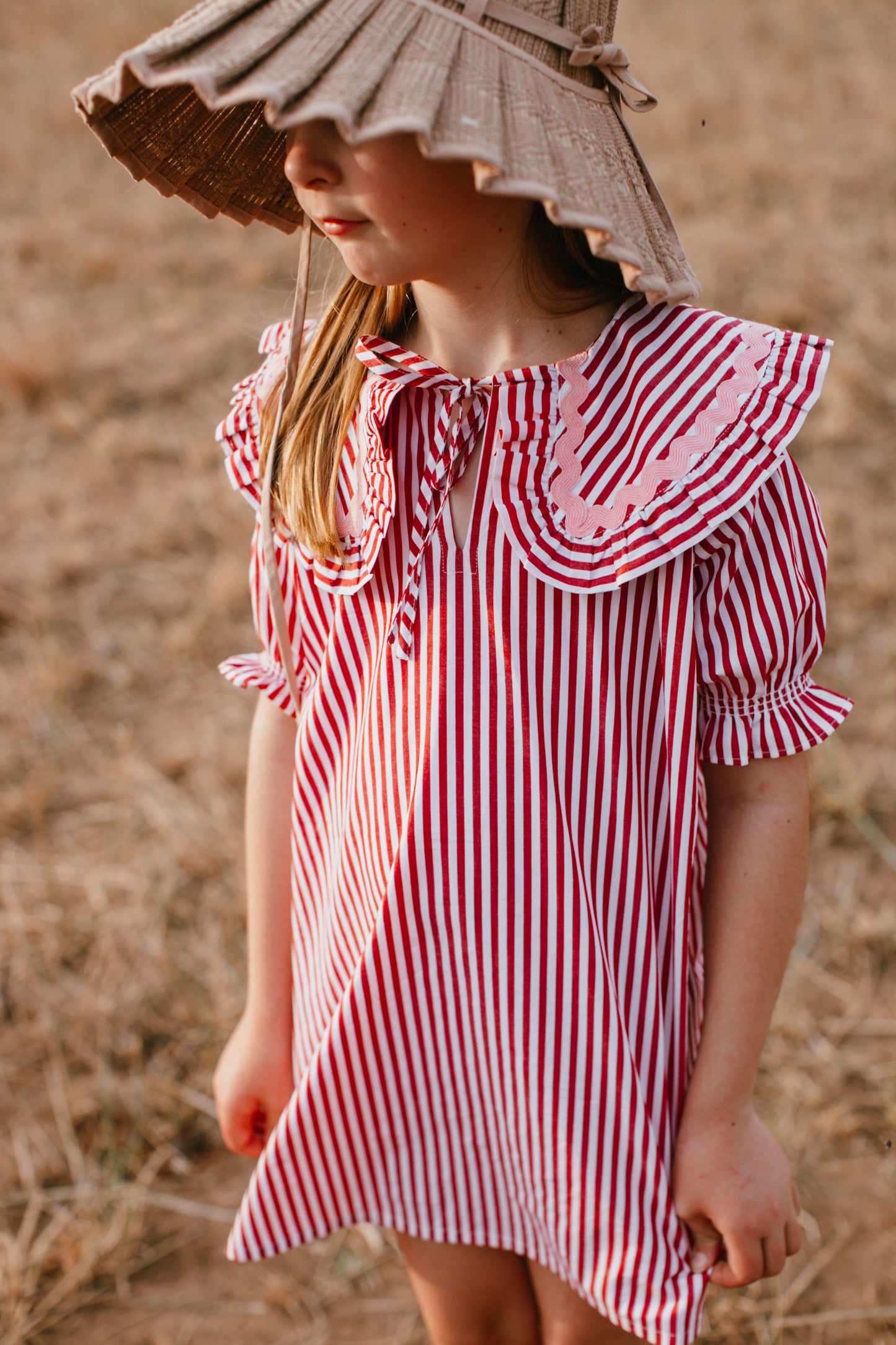 Wonderland Dress {Red Stripe}