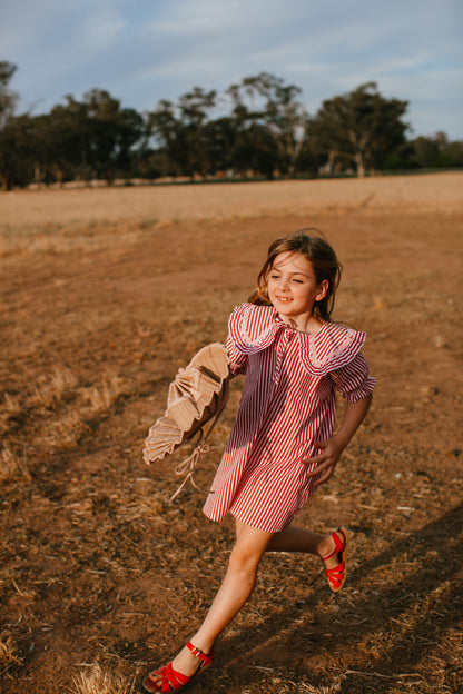 Wonderland Dress {Red Stripe}