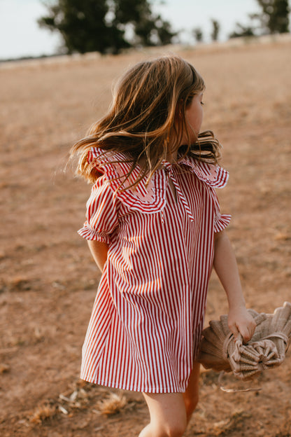 Wonderland Dress {Red Stripe}